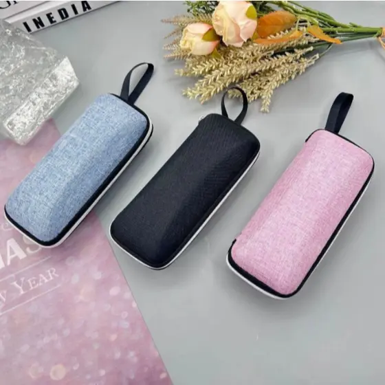 Estojo Case Porta Óculos Grau ou de Sol com zíper Diversas Cores + Flanela
