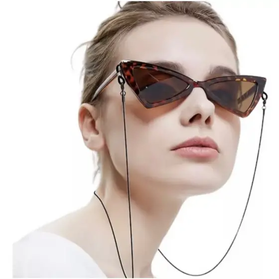 Avaliando Cordão para Óculos em Silicone Transparente Para Evitar qve os Oculosse Percam Nova