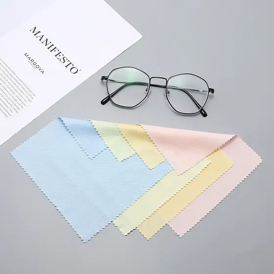 Kit com 50/100/ flanela utilidade para limpa lentes de óculos eficaz e prática 13X13CM（nova)