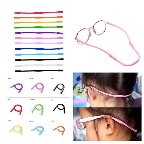 Óculos infantis com alça de silicone (Multicolorido)