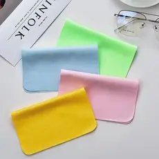 Kit de 10/15/20 unid Flanela para limpar lentes de óculos e tela de celular Tamanho 14,5 cm x17,5 cm