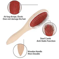 Escova Peruca De Madeira, Tecer Escova De Cabelo, Extensões De Cabelo Sintético Escova, Para Peças De Cabelo Toupees