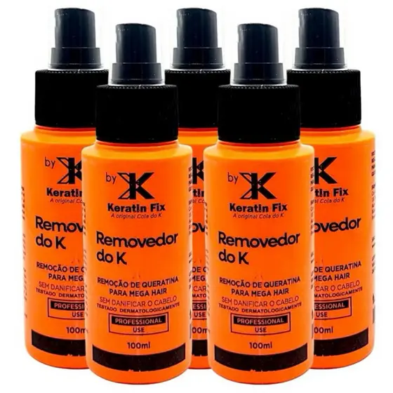 Removedores De Cola Queratina Do K 100ml Fio a Fio Não Danifica O Cabelo KeratinFix