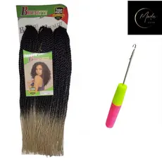kit cabelo Senegal com agulha de crochê