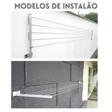 Varal Apartamento Retratil 4 metros Não Enferruja Aluminio