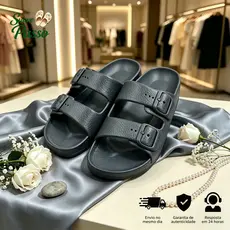 Chinelo Feminino Nuvem Slide Confortável Birken Fivela EVA