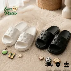 Chinelo Slide Feminino Impermeável com Texturas Delicadas de Luxo – Chinelo Leve, Fashion e Macio