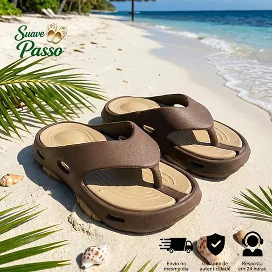 Chinelo de EVA com Amortecimento - Design Ergonômico para Uso Diário e Passeios
