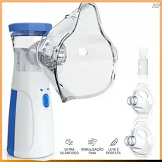 Inalador Nebulizador Portátil Ultrassônico Mesh Silencioso a Bateria para Crianças e Adultos Saúde Das Vias