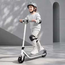 Patinete Infantil Q1 Elétrico 110W Bateria 24V LED Bluetooth Freio Duplo 7 Anos+