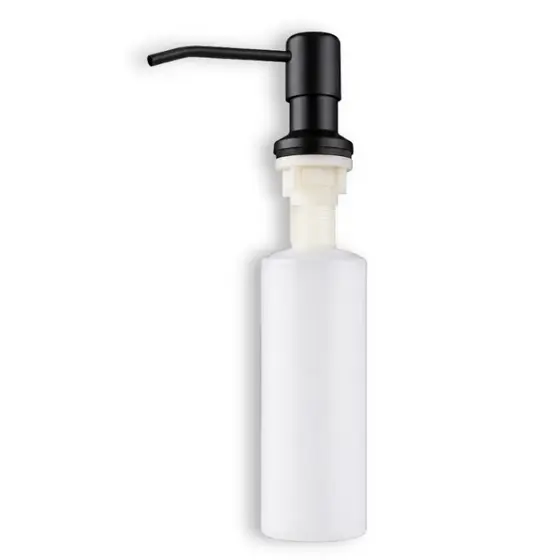 DISPENSER DETERGENTE PORTA SABONETE EMBUTIR DOSADOR PRETO