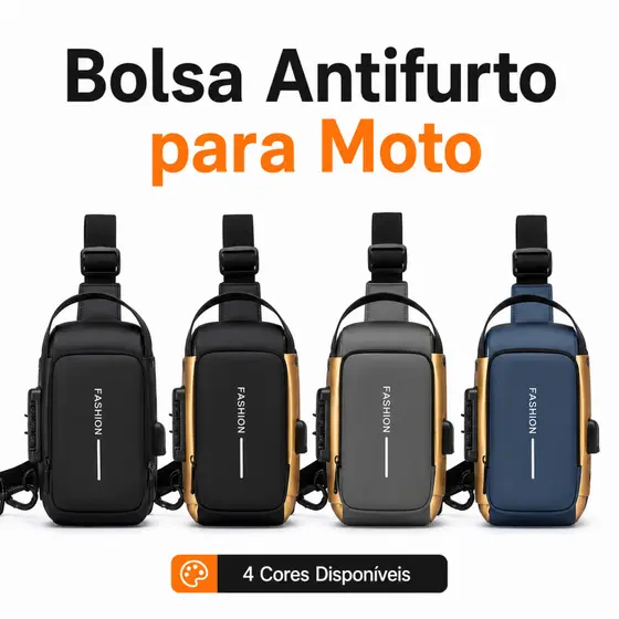 Bolsa Masculina Pochete  motocicletas Transversal Cadeado Ombro Impermeável Tecido Liso Antifurto Bolsa De Peito