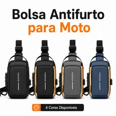 Bolsa Masculina Pochete  motocicletas Transversal Cadeado Ombro Impermeável Tecido Liso Antifurto Bolsa De Peito