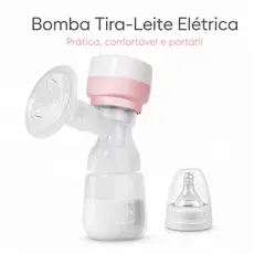 Bomba de Tirar Leite Elétrica Portátil Integrada  Livre de BPA com Bico de Mamadeira