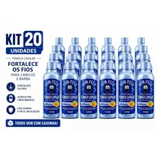 Kit 20 Unidades Tônico Capilar Antiqueda 120ml Serum de Crescimento Dom Pelo Cabelo Barba Sobrancelha