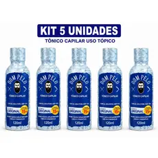 Kit 5 unidades Dom Pelo Original - Tônico Capilar para Cabelo, Barba e Sobrancelha envio imediato