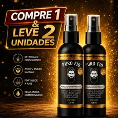 kit 2 x Pro Barber Capilar Puro Fio 120ml|Crescimento|Cabelo|Barba|Sobrancelha| Envio Imediato