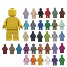 Minifigura MOC doméstica pequenas partículas DIY montagem educacional bloco de construção brinquedos cor pura série corp