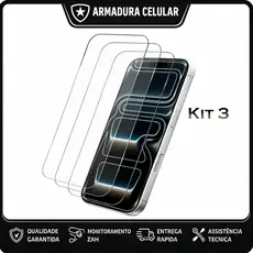 Película de Vidro Temperado 9H HD Full Cover para iPhone 11 12 13 14 15 16 17 Pro Max, Anti‑Quebra