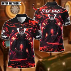 Camisa Polo De Dardo Samurai Personalizada Para Homens Nome Personalizado Da Equipe Guerreiro Japonês Impressão De Manga