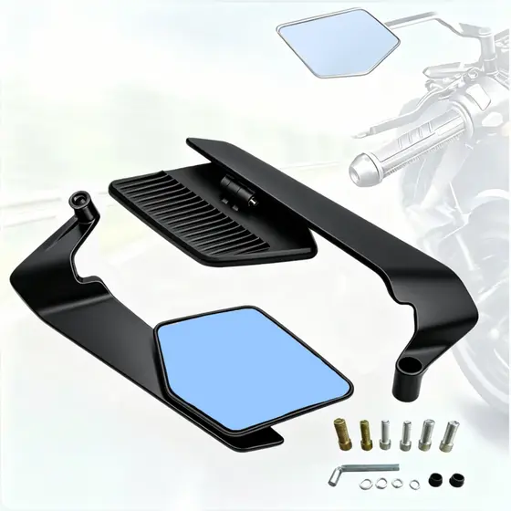 🔥Espelho Retrovisor New Airfoil Asa De Vento Esportivo Universal HONDA/YAMAHA TODAS ENVIO IMEDIATO
