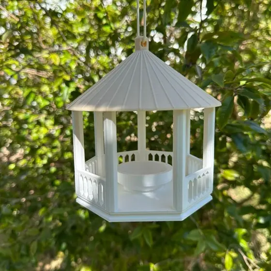 COMEDOURO PASSARINHO GAZEBO DECORAÇÃO CASA VARANDA JARDIM TAM M e G
