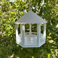 COMEDOURO PASSARINHO GAZEBO DECORAÇÃO CASA VARANDA JARDIM TAM M e G