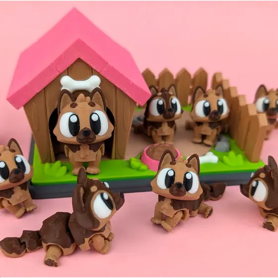 DIORAMA CENÁRIO PARA BRINCADEIRA OU PRESENTE - CACHORRINHOS CHAVEIROS CASINHA PET