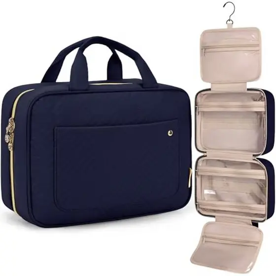 BAGART Bolsa De Higiene Pessoal Viagem Com Gancho Para Pendurar , Cosmética De Maquiagem Resistente À Água Organizador A
