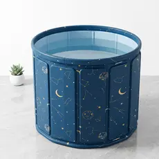 Banheira Dobrável Adulto 70cm 254L Portátil Reforçada com Drenagem Rápida