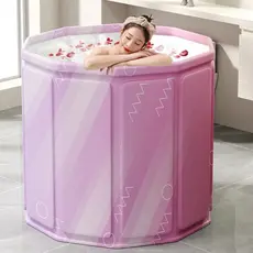 Banheira Dobrável SPA para Adulto 70cm 254 Litros Ofurô Reforçado com Drenagem Rápida