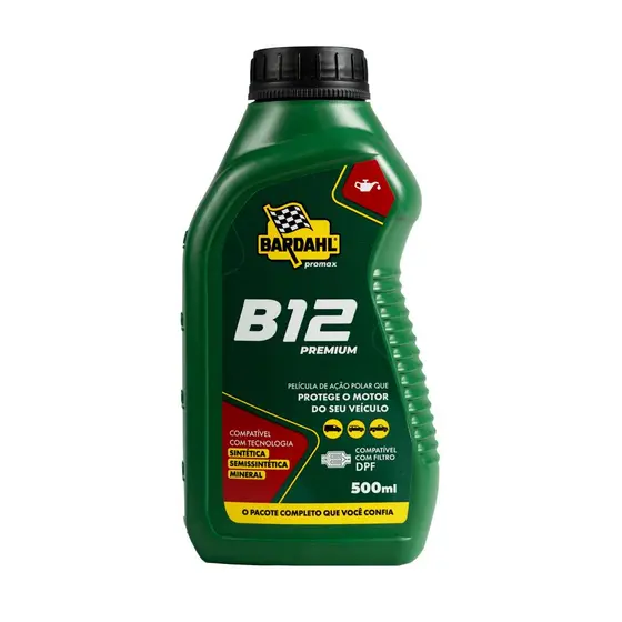 Aditivo Óleo Motor Bardahl B12 Premium 500ml SUV Picape Van