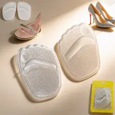 Par de Palmilha de Silicone Gel Ortopédica Protetor Almofada Frente do pé 7361