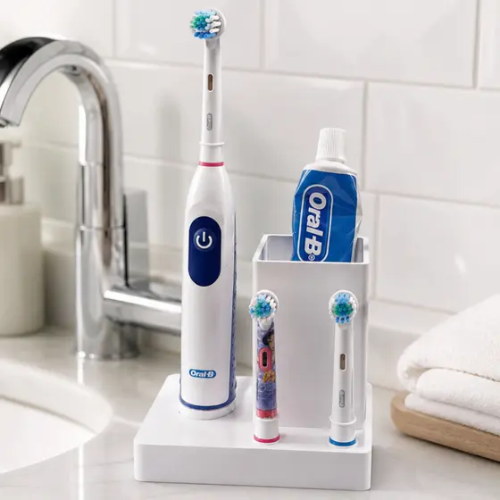 Suporte para Escova Elétrica Compatível com Oral-B | Porta Refis e compatibilidade com Base Carregadora