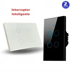 Interruptor Inteligente 1.2.3.4  Botões Teclas Tuya Alexa Wifi Zonix