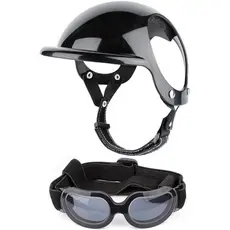 Óculos para cães - capacete ajustável com óculos para dirigir, óculos de sol coloridos para motocicleta, bicicleta, ócul