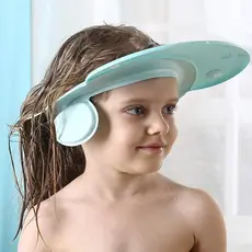 Touca de banho infantil shampoo shampoo guarda-sol chapéu evita que a água entre os olhos banho banheira cabeça enxágue