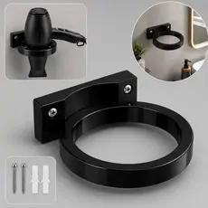 Suporte Secador De cabelo Parede Organizador Universal Banheiro Salão Com Parafusos Reforçado