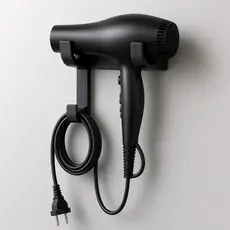 Suporte Para Secador De Cabelo De Parede Organizador De Salão Banheiro Com Suporte Para Cabos