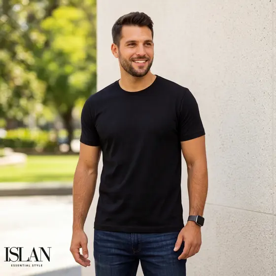 Camiseta Masculina Importada Malha Peruana Premium Slim Fit Basica Original Alta Qualidade