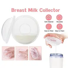 MODIVA Kit 2 Conchas Silicone para Amamentacao Protege Seios Coleta Leite Reutilizavel
