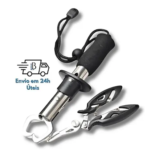 Conjunto De Ferramentas De Pesca De 2 Peças-Alicate E Pinça De Peixe Com Acessórios Bônus