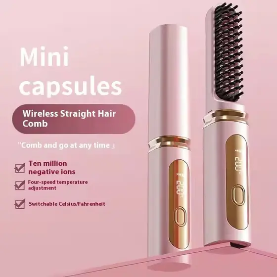 Ideal para Viagens! Alisador Portátil Recarregável sem Fios