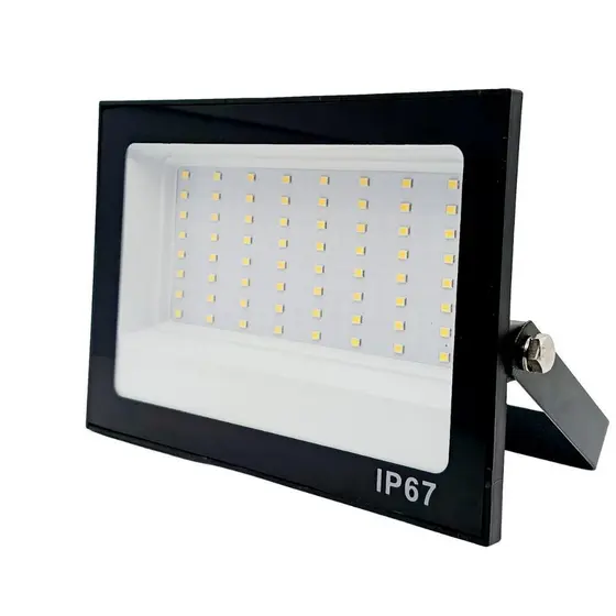 Refletor LED Slim 300W IP67 - Branco Frio 6500K Bivolt - Resistente à Água e Poeira