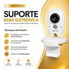 Suporte Babá Eletrônica Baby Monitor para Berço Ajustável Flexível Pratico