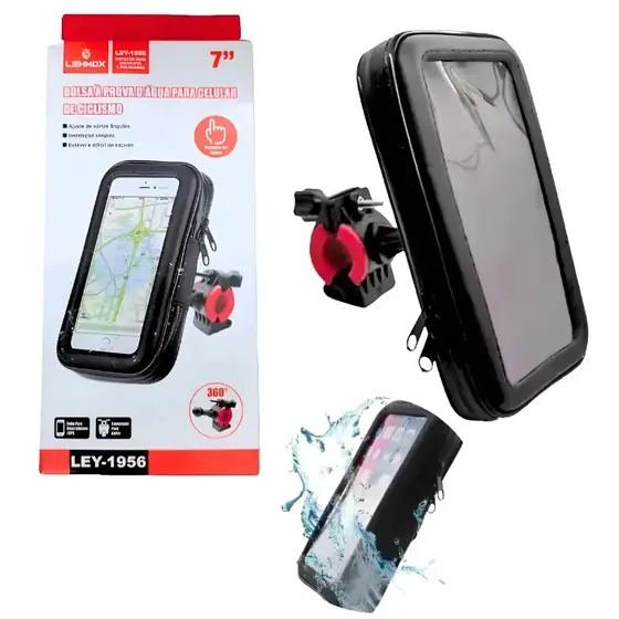 Suporte Bolsa Celular Bike Bicicleta Moto Impermeável  - Envio Rápido