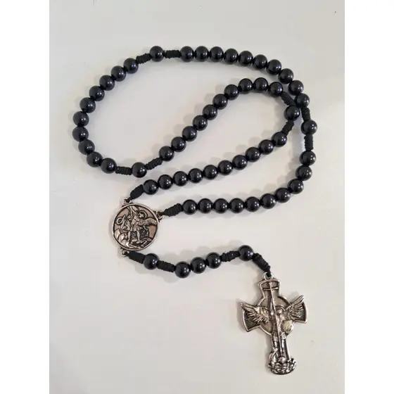 Terço De São Miguel Arcanjo Cordão Resistente Proteção Católico Pronta Entrega Envio Imediato Novo