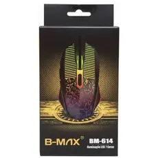 Mouse Gamer Com Fio Rgb 6 Botões Bmax  Para Notebook PC