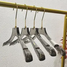 Soot loja de roupas dedicadas cabide de roupas femininas acrílico transparente cabide suporte calças Rack lâmpada gancho