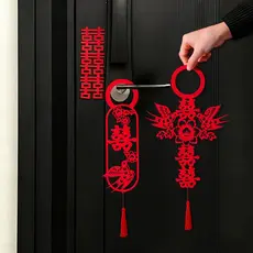 Maçaneta da porta do Layout do quarto de casamento dos homens reunindo personagem feliz pingente decoração feminina nasc